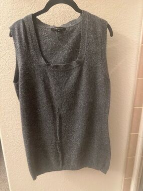 BCBGMaxAzria Heather Gray Cozy Knit Top
